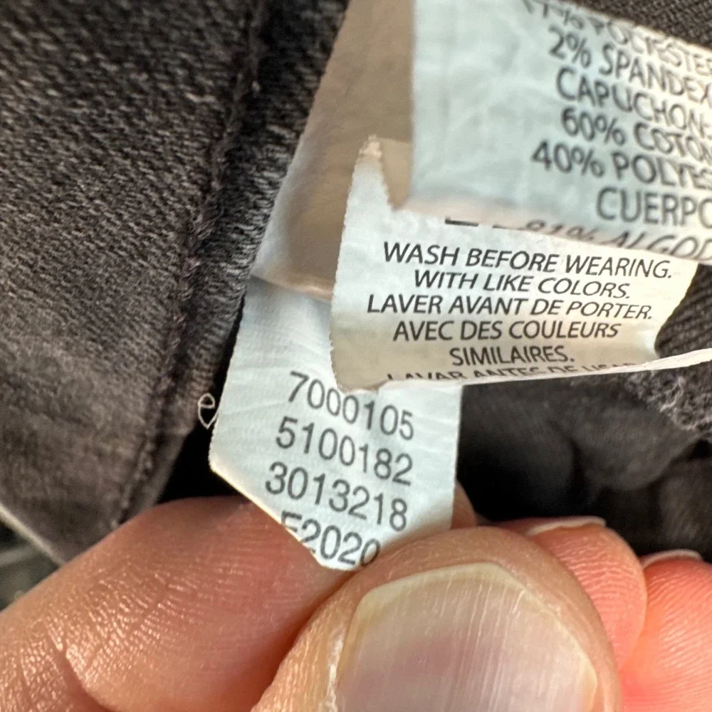 The Childrens‎ Place Denim Hooded Jacket Boys XL 14 Black Grey Trucker
